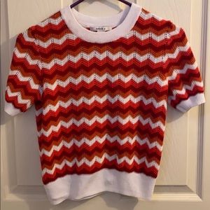 Fall color crop sweater